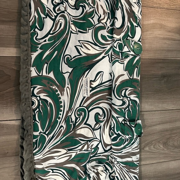 Carseat Canopy Green and White Cover - Picture 3 of 6